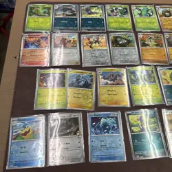 Pokemon JTG Lot Of 83 Reverse Holo Cards, Common And Uncommons, No Duplicates - Image 2