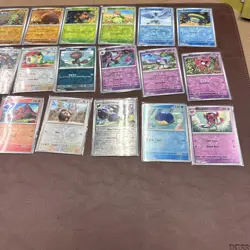 Pokemon JTG Lot Of 83 Reverse Holo Cards, Common And Uncommons, No Duplicates - Image 3