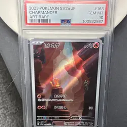 Charmander 168/165 SV2a JP Art Rare PSA 10 2023 Pokemon TCG 70HP - Image 1