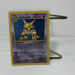Wizards of the Coast Alakazam 1/102 Base Set Shadowless Holo Rare EN 1999 HP80 - Image 1