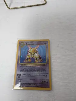 Wizards of the Coast Alakazam 1/102 Base Set Shadowless Holo Rare EN 1999 HP80 - Image 3