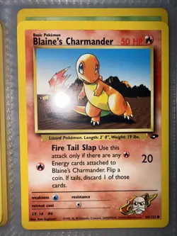 Pokemon TCG Blaine's Charmander 60/132 Gym Challenge English - Image 1