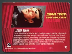 Star Trek DS9 Heroes & Villians Metal Parallel Base Card 32 - 37/75 - Image 2