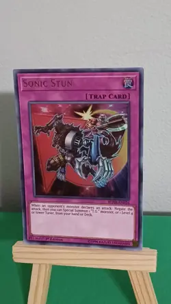 2019 Yugioh Sonic Stun Trap Card BLHR-EN026 Ultra Rare Hero's Revenge - Image 2