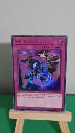 2019 Yugioh Sonic Stun Trap Card BLHR-EN026 Ultra Rare Hero's Revenge - Image 4