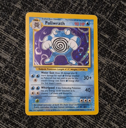 Pokemon TCG Base Set Poliwrath 13/102 Holo Rare Holo 1999 English 90 HP - Image 1