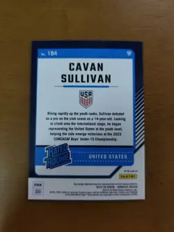 2024-25 Panini Donruss FIFA Optic Rated Rookie Holo Prizm Cavan Sullivan #184 - Image 2
