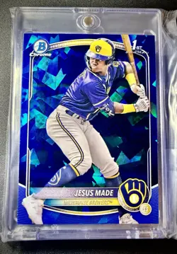 2025 Bowman Sapphire Edition - Chrome Prospects Jesus Made #BCP-50 (RC) - Image 1