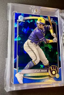 2025 Bowman Sapphire Edition - Chrome Prospects Jesus Made #BCP-50 (RC) - Image 2