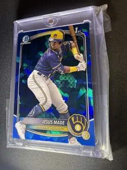 2025 Bowman Sapphire Edition - Chrome Prospects Jesus Made #BCP-50 (RC) - Image 3