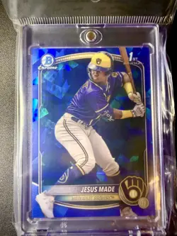 2025 Bowman Sapphire Edition - Chrome Prospects Jesus Made #BCP-50 (RC) - Image 5