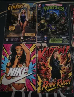 Custom Art Card Lot Sports Music Celebrity Style Jordan LeBron Megan Curry - Image 2