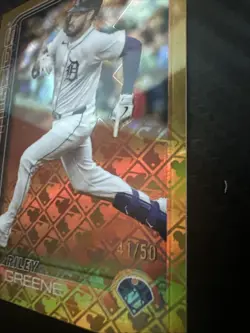 2025 Topps Chrome Logofractor Edition - Riley Greene, Riley Greene #34 Gold... - Image 2