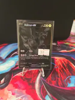 Pokemon TCG Zekrom EX 172/086 Sv: Black Bolt Secret Rare Full Art Holo 230HP - Image 1