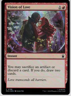 Vision of Love Foil 158 Marvel Super Heroes Magic the Gathering - Image 1