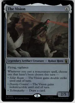 The Vision Foil 255 Marvel Super Heroes Magic the Gathering - Image 1