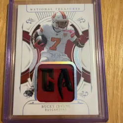 2025 Panini National Treasures Treasured Patches Bucky Irving 23/25 Buccaneers … - Image 1