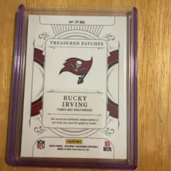 2025 Panini National Treasures Treasured Patches Bucky Irving 23/25 Buccaneers … - Image 2