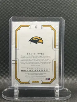 Panini 2019 National Treasures Brett Favre Golden Eagles Serial #15/99 - Image 2