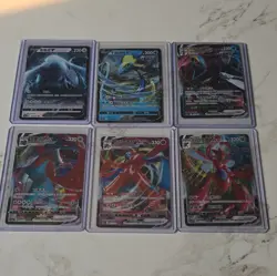 Nintendo Pokemon TCG Holo V/VMAX Card Lot (6) Chinese - Lugia/Inteleon/Deoxys - Image 1