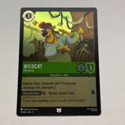 Wildcat 91/204 Disney Lorcana Fabled Uncommon Cold Foil Card NM - Image 1