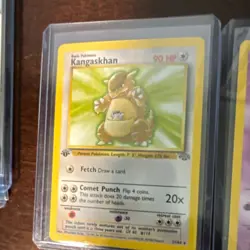 Pokemon TCG English 1999 Jungle + WOTC Promo 4-Card Lot Kangaskhan Mew - Image 1
