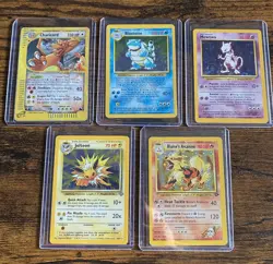 Pokemon TCG Vintage Holo 9-Card Lot Skyridge Charizard Blastoise Mewtwo Jolteon - Image 1