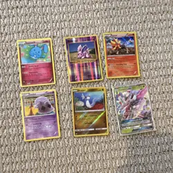 Pokemon TCG 6-Card Holo/Foil Lot GX Sun & Moon Azumarill Pyroar Dratini - Image 1