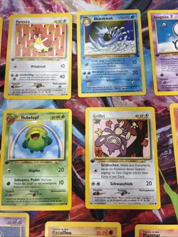 Pokemon TCG German Vintage 14 Card Lot Base ALL 1st Edition - Image 3