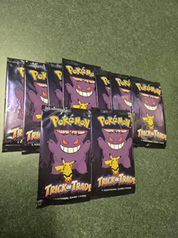 10 Pack Pokemon TCG Trick or Trade Booster Packs 2022 Halloween Card Lot Bundle - Image 1