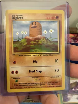 Pokemon TCG Base Set 4 Card Lot Team Rocket Fossil Platinum Diglett Horsea - Image 2