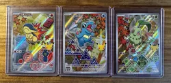 Pokemon TCG first partner series 2 Promo 3-Card Lot Totodile Chikorita Cyndaquil - Image 1