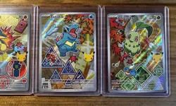 Pokemon TCG first partner series 2 Promo 3-Card Lot Totodile Chikorita Cyndaquil - Image 3