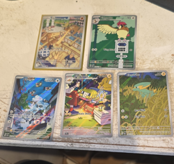 Pokemon TCG Scarlet & Violet Holo Full Art 5-Card Lot Hawlucha 2023 EN - Image 1