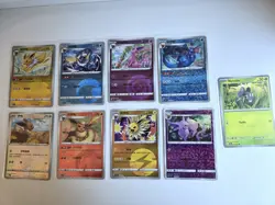 Pokemon TCG 9-Card Lot Eevee Jolteon Vaporeon Espeon Holo/Rev Holo CN - Image 1