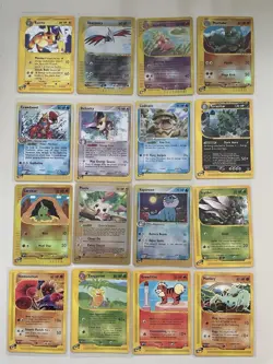 Pokemon TCG E-Reader 90 Card Lot. Expedition, Aquapolis, EX Dragon, EX Sandstorm - Image 1