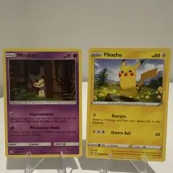 Pokemon TCG Pikachu & Mimikyu 2-Card Lot Team Up/Sun & Moon 044/203 96/236 EN - Image 1