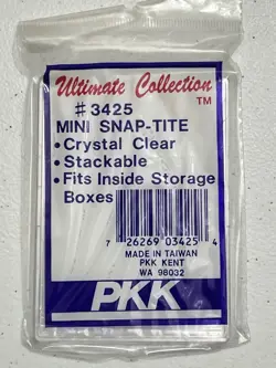 (50) Clear Standard Card Snap-Tite Holders Stackable Cases - BRAND NEW SEALED - Image 2