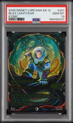 Disney Lorcana Buzz Lightyear - Jungle Ranger Iconic Foil 241/204 PSA 10 - Image 1