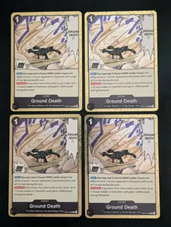 Ground Death OP14-096 R The Azure Sea's Seven One Piece TCG NM EN x 4 (Playset) - Image 1