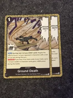 Ground Death OP14-096 R The Azure Sea's Seven One Piece Foil - Image 1
