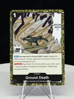 Ground Death OP14-096 Foil Rare The Azure Sea's Seven One Piece Card - Image 1