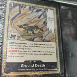 Ground Death OP14 OP14-096 Foil R NM The Azure Sea's Seven - Image 1