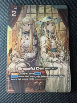 GUNDAM Card Game Phantom Aria GD04-117 R+ Graceful Demeanor Alt Art 🔥 English - Image 1