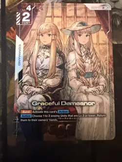 Graceful Demeanor GD04-117 R+ Gundam Card Game TCG Alt Art English - Image 1