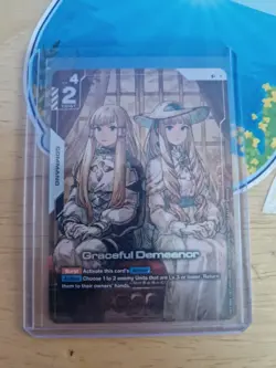 Graceful Demeanor GD04-117 R+ Gundam Card Game TCG Alt Art English - Image 1