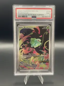 2025 POKEMON MEG EN-MEGA EVOLUTION ILLUSTRATION RARE #133 BULBASAUR PSA 9 - Image 1
