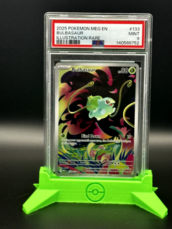 2025 POKEMON MEG EN-MEGA EVOLUTION ILLUSTRATION RARE #133 BULBASAUR PSA 9 - Image 1