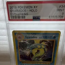 Pokemon TCG Gyarados 34/108 Evolutions Holo Rare Eng PSA 9 2016 - Image 4