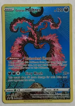 Pokemon TCG Galarian Moltres V SWSH284 Black Star Promo NM - Image 1